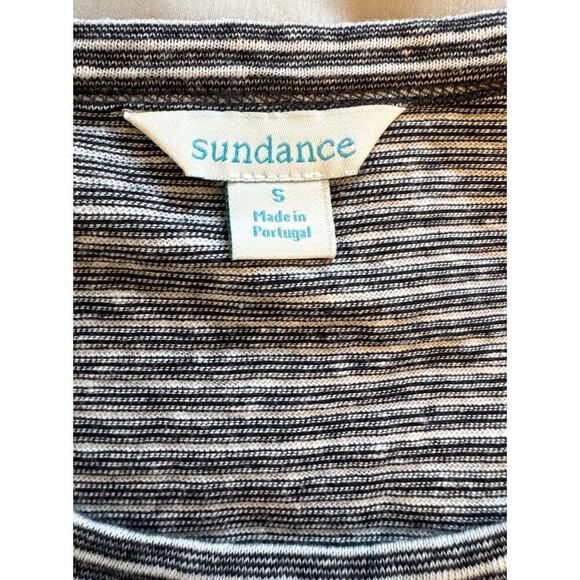Sundance Linen-Cotton Emmaline Oversized Twist Front Striped Tee Size S - Picture 5 of 6